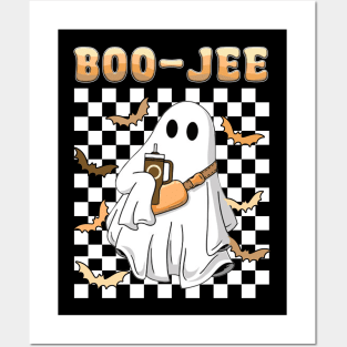 Spooky Season Cute Ghost Halloween Costume Boujee Boo-Jee Posters and Art